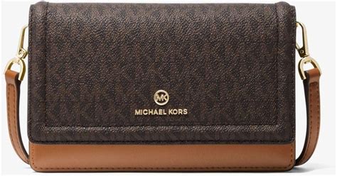 michael michael kors jet set small logo smartphone crossbody bag|michael kors large jet set.